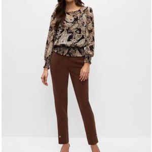 MELANIE LYNE:  Giselle Slim Leg Pants - brown